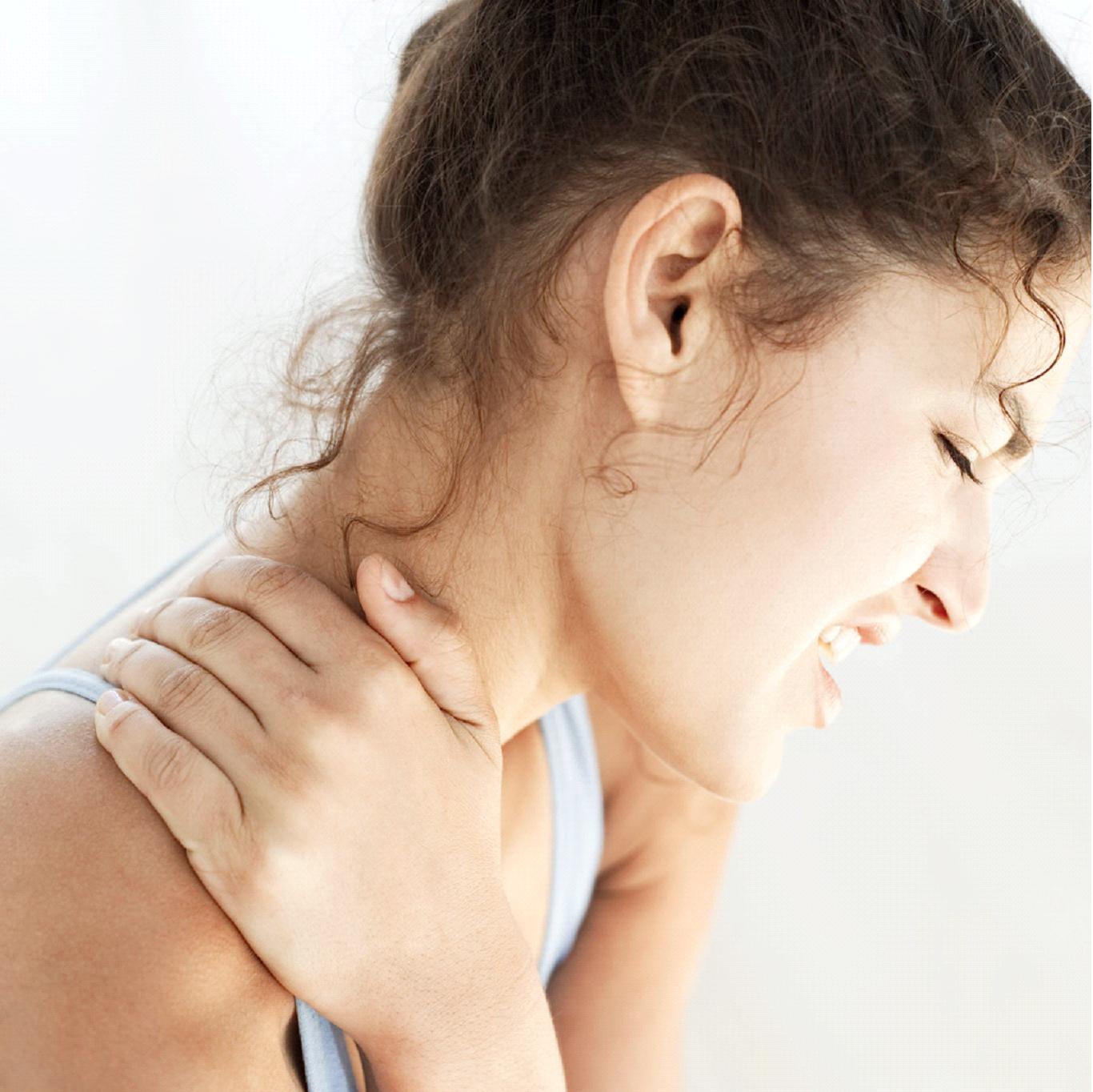 Woman with Neck Pain